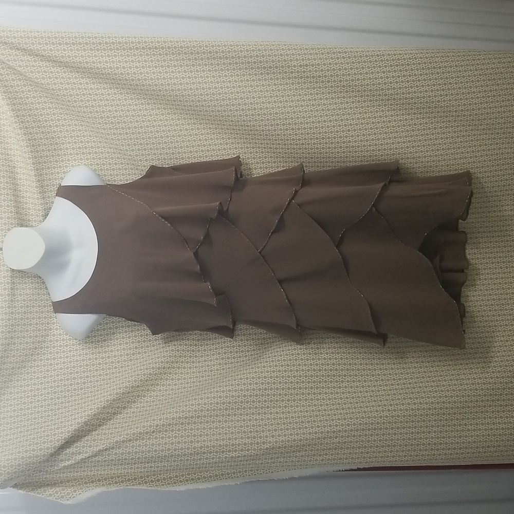 🎉HP🎉S.L.Fashions Brown layered Dress